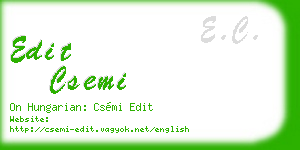 edit csemi business card