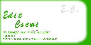 edit csemi business card